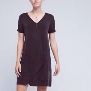 Dolan Left Coast Collection | Anthropologie Dark Gray Cupro Dress